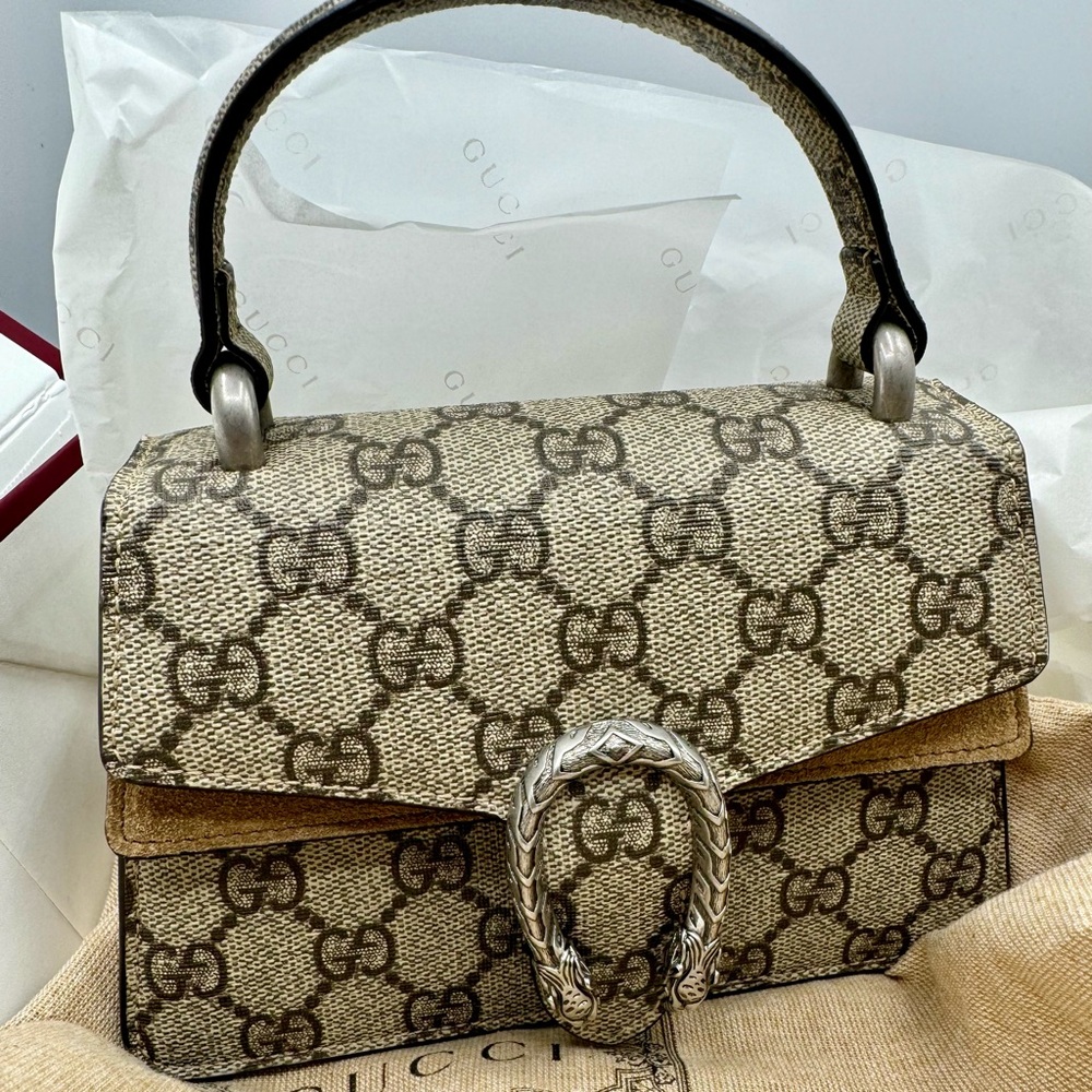 💞Authentic💞Gucci Dionysus MINI TOP HANDLE BAG Pre-fall 2023 - BRAND NEW